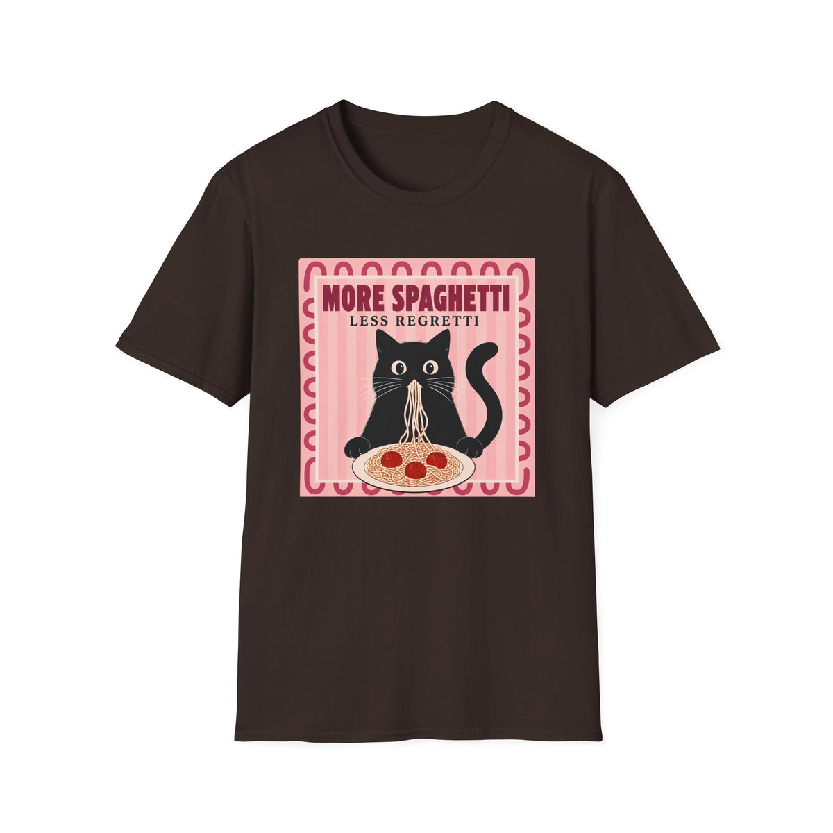 T-shirt Chat foodie italien