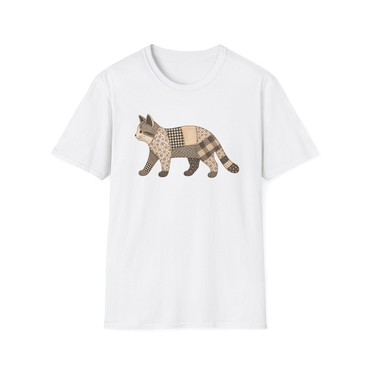T-shirt Chat patchwork