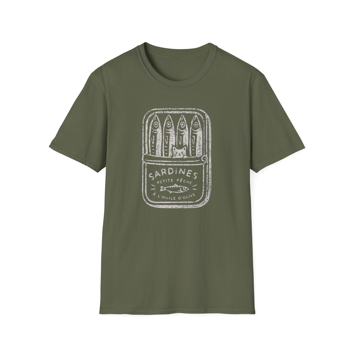T-shirt Chats sardines vintage