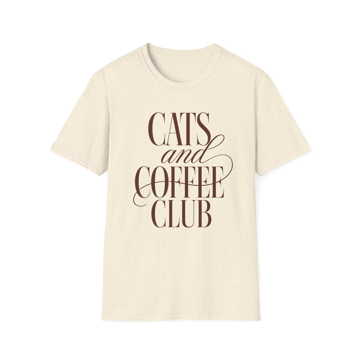 T-shirt Cats and Coffee Club élégant