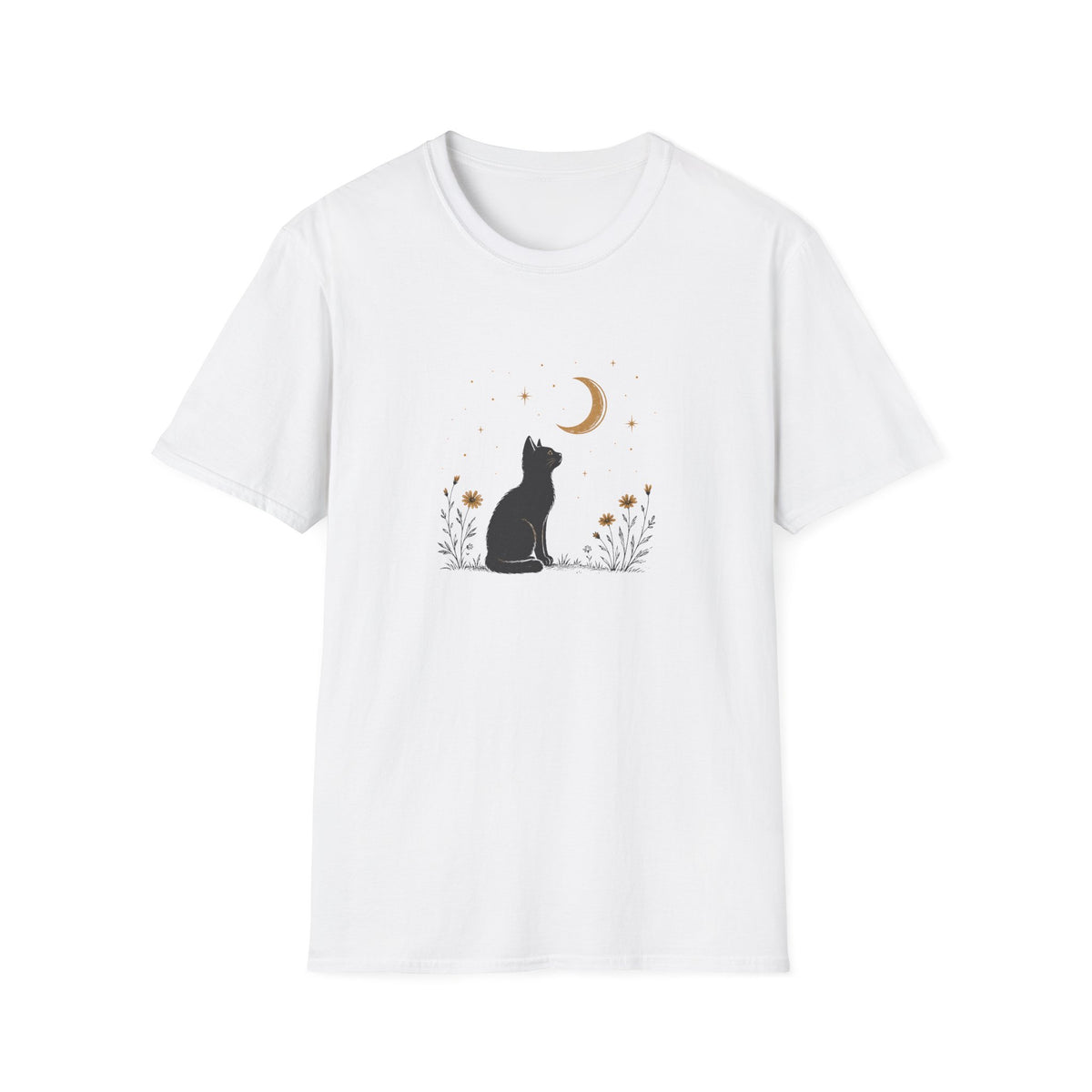 T-shirt Chat lune