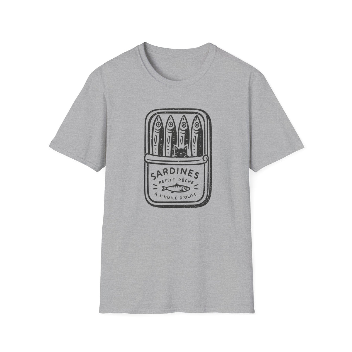 T-shirt Chats sardines vintage