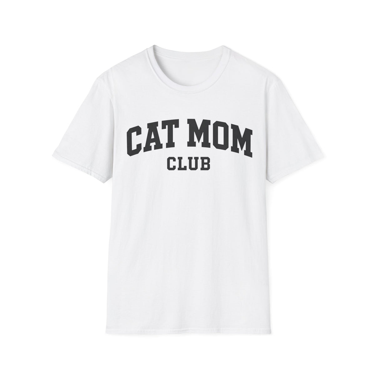 T-shirt Cat mom club varsity