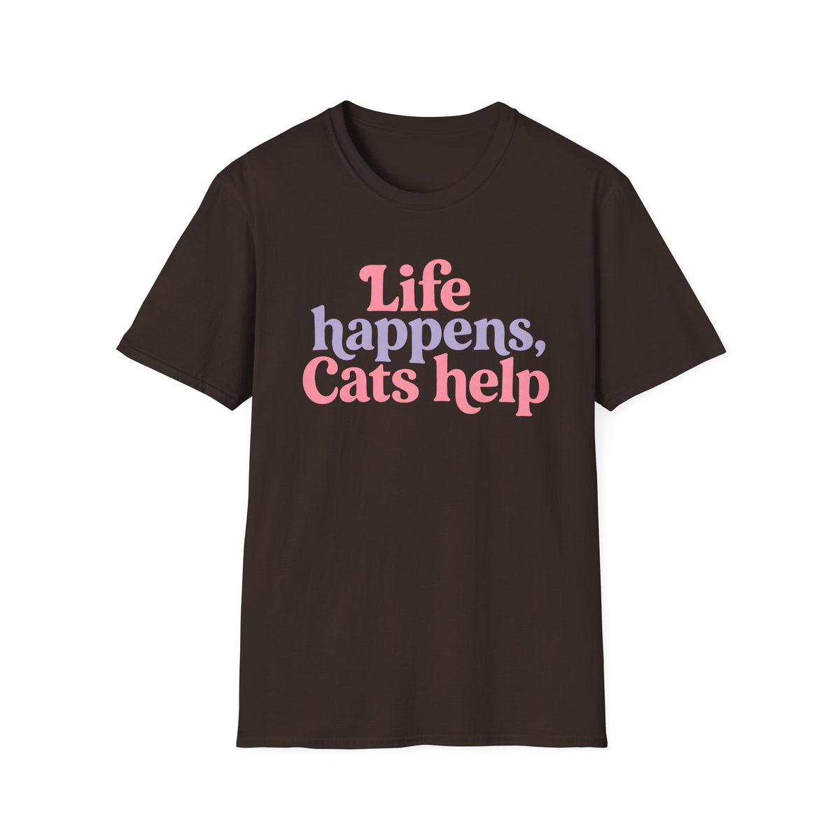 T-shirt Chats réconfort typographie