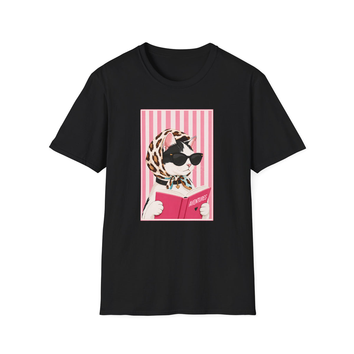 T-shirt Chat lectrice chic