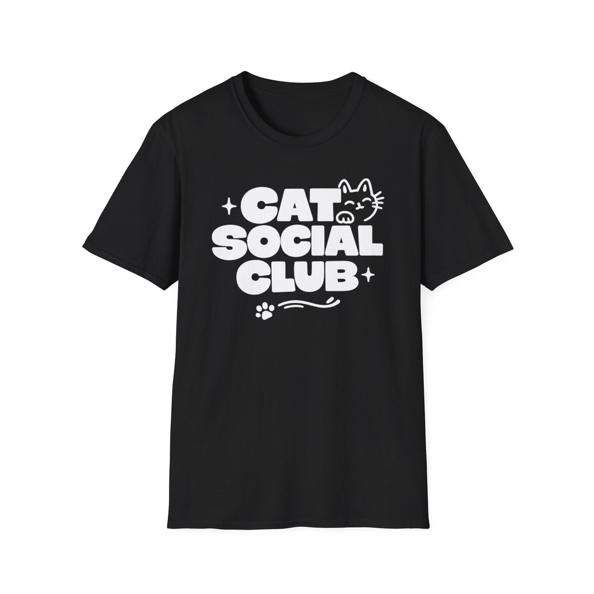 T-shirt Cat social Club graphique