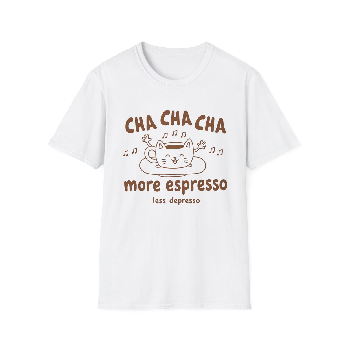 T-shirt Chat espresso