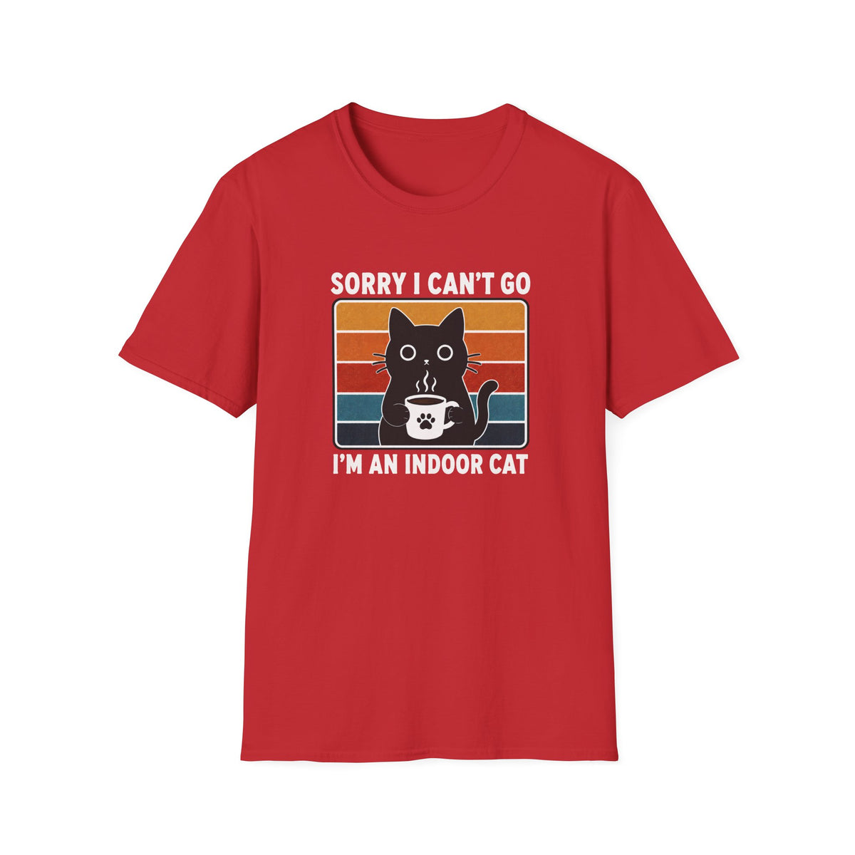 T-shirt Chat d’intérieur rétro 70s