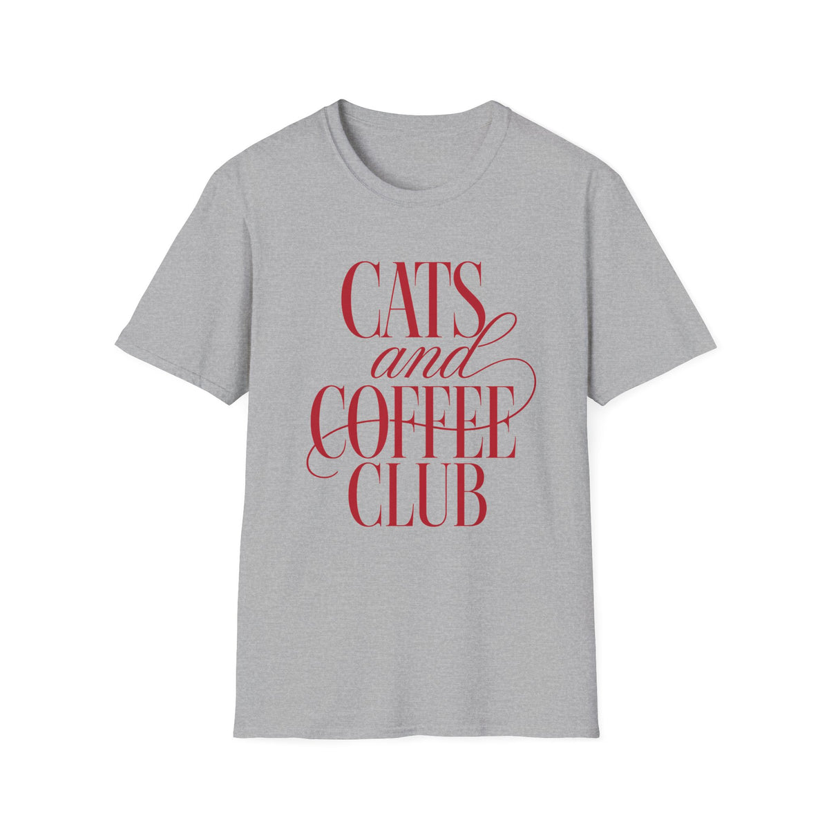 T-shirt Cats and Coffee Club rétro