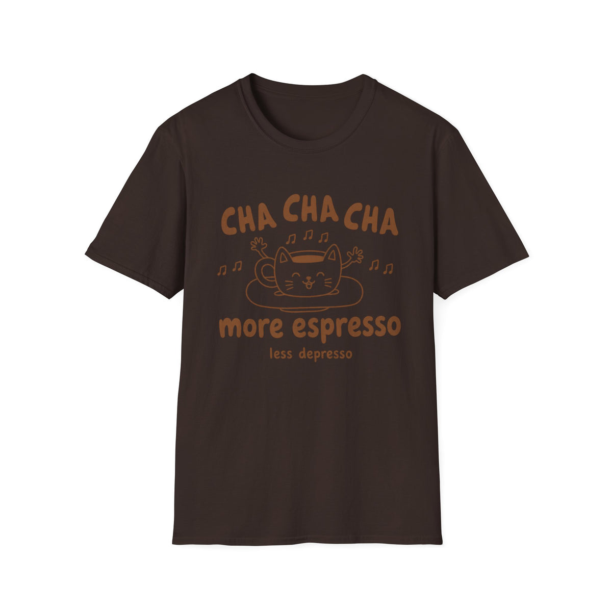 T-shirt Chat espresso