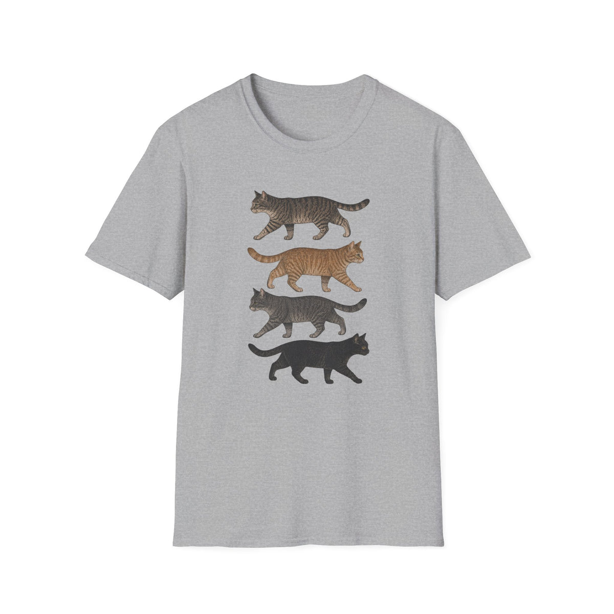 T-shirt Parade de chat vintage