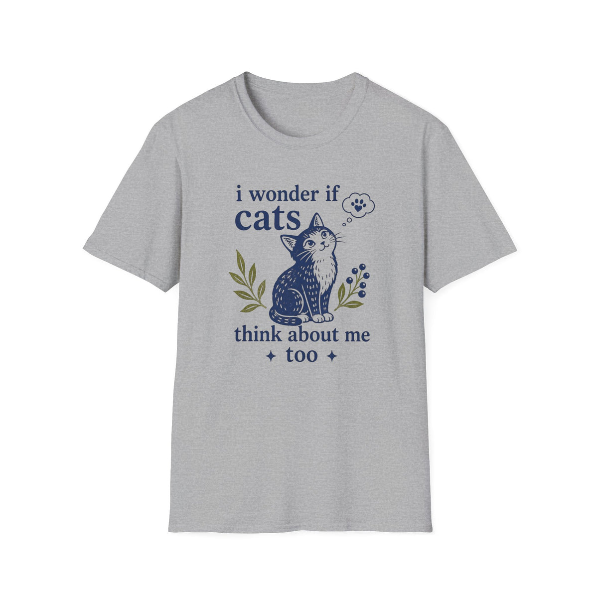 T-shirt Chat penseur vintage