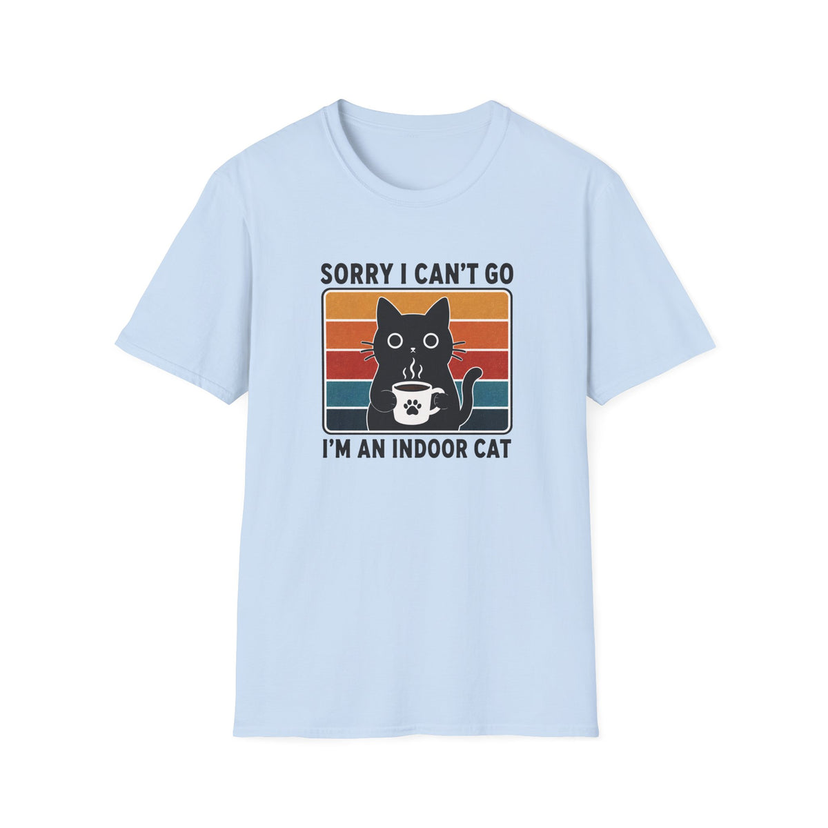 T-shirt Chat d’intérieur rétro 70s