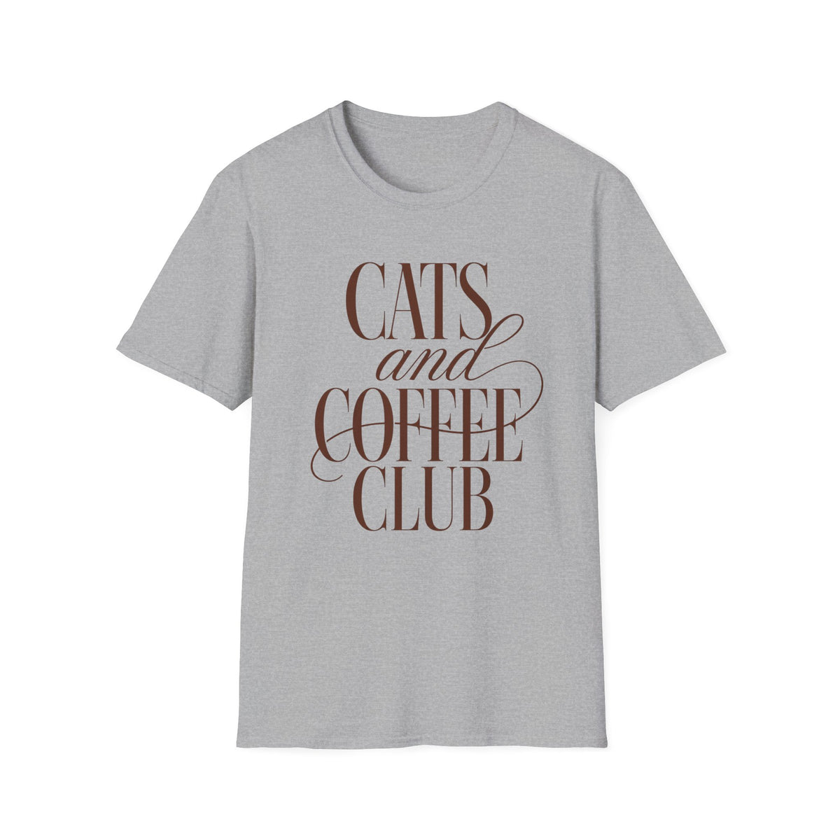 T-shirt Cats and Coffee Club élégant