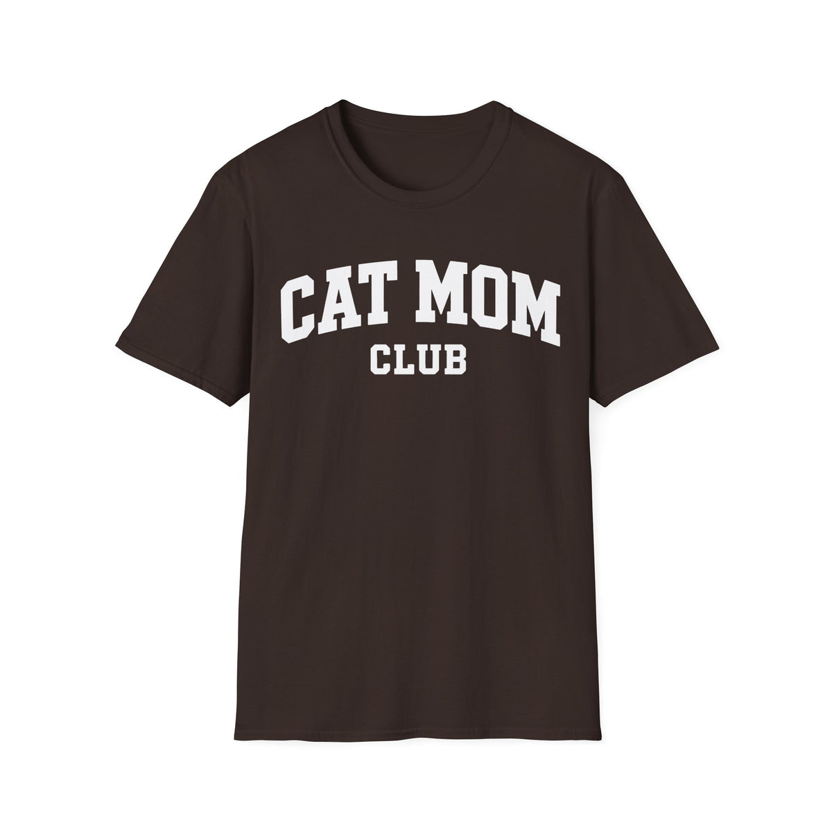 T-shirt Cat mom club varsity