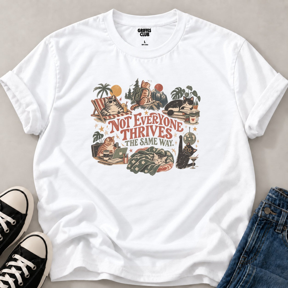T shirt Chacun a son rythme — White