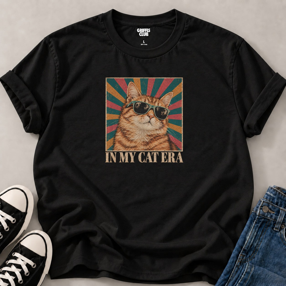 T shirt En mode chat — Black