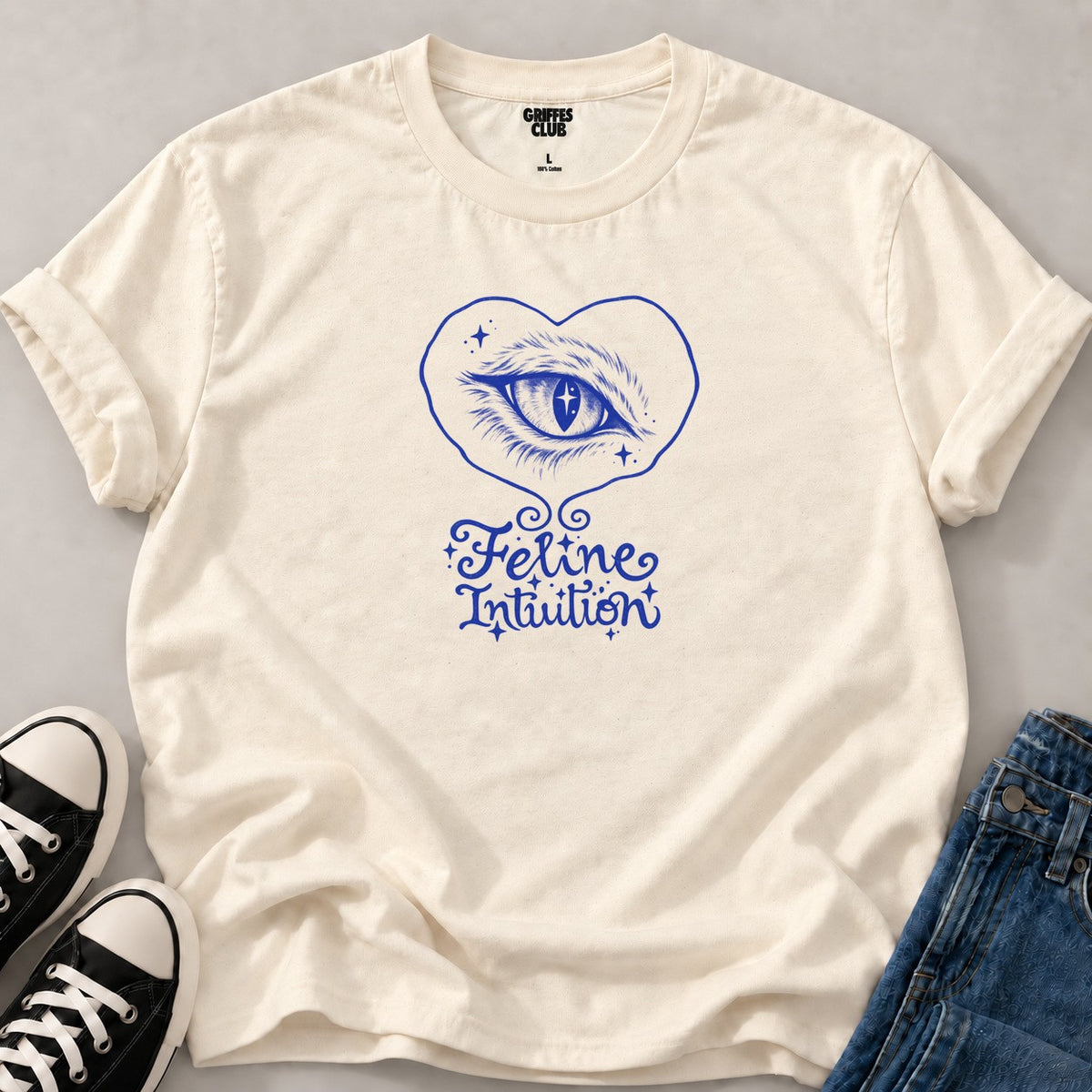 T shirt Intuition féline — Natural